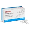 Staples Jumbo Paper Clips, Silver, 100/Box (A7026601A) New