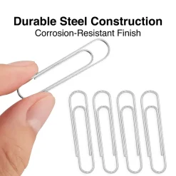 Staples Jumbo Paper Clips, Silver, 100/Box (A7026601A) Clearance