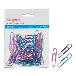 Staples ® Jumbo Paperclip 50 PK - Metallic Best