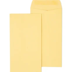 Staples Kraft #7 Currency Envelopes, 3 1/2 x 6 1/2, Brown, 500/Box (SPL17199)* Business