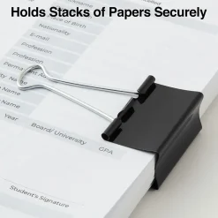 Staples Large Binder Clips, 1