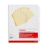 Staples Large Tab Insertable Paper Divider, 8 Tabs, Buff with Clear Tabs, 1 Set (18934/11112) New