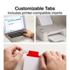 Staples Large Tab Insertable Dividers, 8-Tab, Assorted Colors (13492/11123) Online