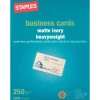 Discount ® Laser Business Cards, Matte, Ivory, 2" x 3 1/2", 250/Pk Business Cards