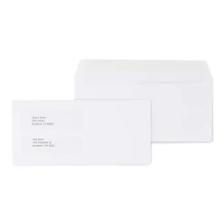 Staples Laser Forms Double Window Envelopes, Wove White, 500/Box (ST473949-CC)* Business