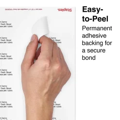 Staples Laser/Inkjet Address Labels, 1 1/3