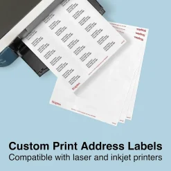 Staples Laser/Inkjet Address Labels Address Labels, 1 X 2 5/8