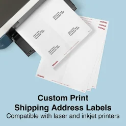 Staples Laser/Inkjet Shipping Labels, 3 1/3