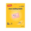 Staples Laser/Inkjet Shipping Labels, 2" x 4", Clear, 10 Labels/Sheet, 25 Sheets/Pack, 250 Labels/Box (18089/SCNJ130)* Shipping Labels
