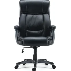 Discount Lockland Ergonomic Leather Managers Big & Tall Chair, 400 lb. Capacity, Black (58067) Office Chairs