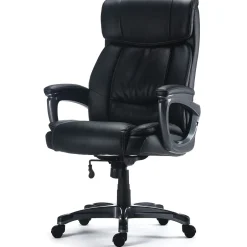 Discount Lockland Ergonomic Leather Managers Big & Tall Chair, 400 lb. Capacity, Black (58067) Office Chairs