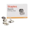 Staples Magnetic Bulldog Clips, 1.25"W, Metallic, 18/Pack (17694) Sale