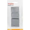 Staples Magnetic Clips, 1.75"W, Silver, 3/Pack (10596) Online