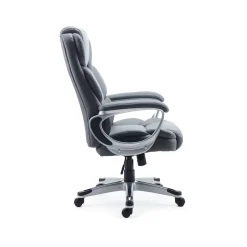 New Mcallum Ergonomic Bonded Leather Swivel Manager Chair, (51474) Ergonomic Chairs