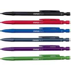 Staples Mechanical Pencil, 0.5mm, #2 Soft Lead, Dozen (29087-CC) Sale