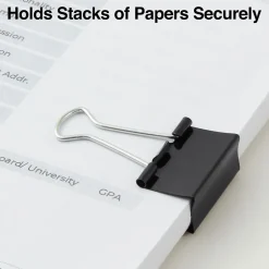 Staples Medium Binder Clips, 0.63