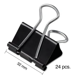 Staples Medium Binder Clips, 0.63