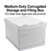 Staples Medium Duty File Box, Lift Off Lid, Letter/Legal, White (50141)