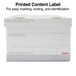 Staples Medium Duty File Box, Lift Off Lid, Legal, White/Gray, 4/Carton (TR59216) Best