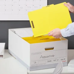 Staples Medium Duty File Box, Lift Off Lid, Legal, White/Gray, 12/Carton (TR59217) Hot