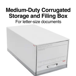 Staples Medium Duty File Drawers, Letter, White/Gray, 6/Carton (TR59225) Clearance