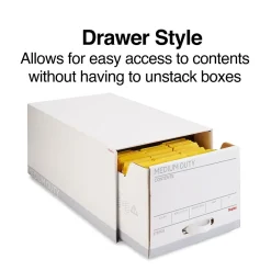 Staples Medium Duty File Drawers, Letter, White/Gray, 6/Carton (TR59225) Clearance