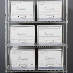 Staples Medium Duty File Drawers, Letter, White/Gray, 6/Carton (TR59225) Clearance