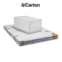 Staples Medium Duty File Drawers, Letter, White/Gray, 6/Carton (TR59225) Clearance