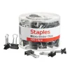 Staples Micro Binder Clips, 0.13" Capacity, Black, 100 Clips/Pack (ST15340/15340) Discount