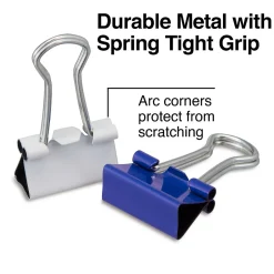 Staples Mini Binder Clips, 0.25" Capacity, Assorted Colors, 60 Clips/Pack (ST15347/15347) Discount