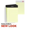 Staples ® Mini Legal Notepad, 3" x 5", Narrow Ruled, Canary, 50 Sheets/Pad, 3/Pack (36312) Best