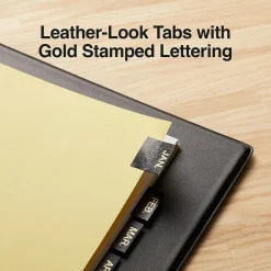 Staples Monthly Pre-Printed Monthly Paper Divider, Jan-Dec, Buff with Black Tabs, 1 Set (13551/11484) Online