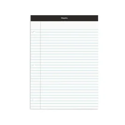 Staples Notepad, 8.5" x 11.75", Narrow Ruled, , 100 Sheets/Pad (ST57345/TR57345) White