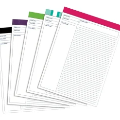 Staples ® Notepads, 8-1/2" x 11-3/4", Project Ruled, Assorted Colors, 50 Sheets/Pad (20493V2) Sale