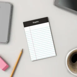 Staples ® Perforated Mini Legal Writing Pads - Narrow Ruled, 3.5