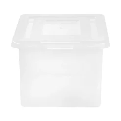 Staples Plastic File Box, Letter/Legal Size, Clear (140050) Sale