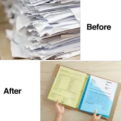 Staples Poly Binder Pocket, 3-Hole Punched, , 5/Pack (ST15158-CC) Assorted Colors Outlet