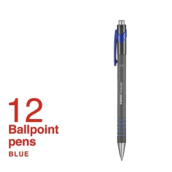 Staples Postscript Retractable Ballpoint Pens, Medium Point, Blue Ink, Dozen (18263) Best