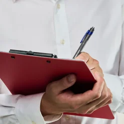 Staples Postscript Retractable Ballpoint Pens, Medium Point, Blue Ink, Dozen (18263) Best