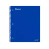 Staples Premium 1-Subject Notebook, 8" x 10.5", Wide Ruled, 100 Sheets, Blue, 12/Carton (TR20957CT) Outlet