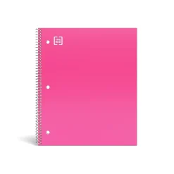 Staples Premium 1-Subject Notebook, 8.5" x 11", College Ruled, 100 Sheets, Pink, 12 Notebooks/Carton (TR51448Ct) Discount