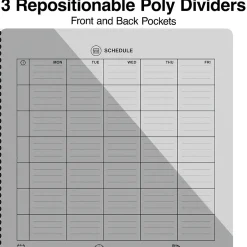 Staples Premium 3-Subject Notebook, 8.5