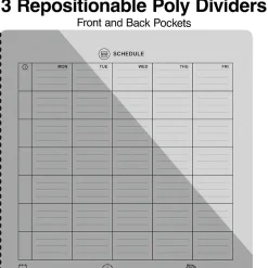 Staples Premium 3-Subject Notebook, 8.5