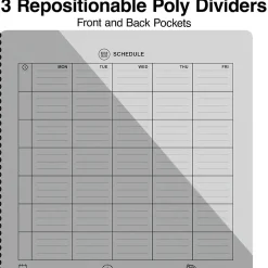 Staples Premium 3-Subject Notebook, 8.5