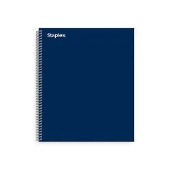 Staples ® Premium 1-Subject Subject Notebooks, 8.5" x 11", College Ruled, 100 Sheets, Blue (TR58356M-CC) Outlet