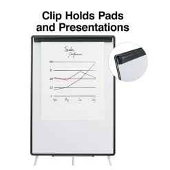Sale Presentation Flip Chart Easel, White Steel (28217US/50445US) Dry Erase