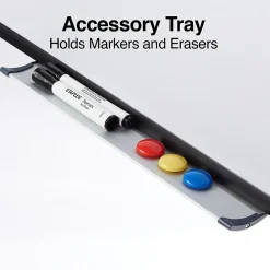 Sale Presentation Flip Chart Easel, White Steel (28217US/50445US) Dry Erase