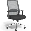 Outlet Prestige Marrett Ergonomic Fabric Swivel Task Chair, Black (UN53249) Office Chairs