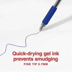 Staples ProGel™ Retractable Gel Pen, Fine Point, 0.7mm, Blue Ink, 36/Pack (ST62108) Sale