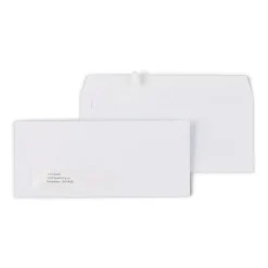 Staples QuickStrip EasyClose Self Seal #10 Window Envelopes, 4 1/8" x 9 1/2", White Wove, 500/Box (ST381936/381936)* Window